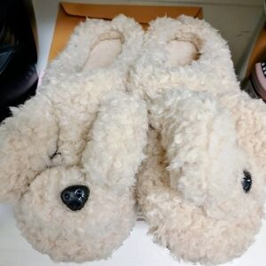 Cozy Fuzzy Dog Slippers